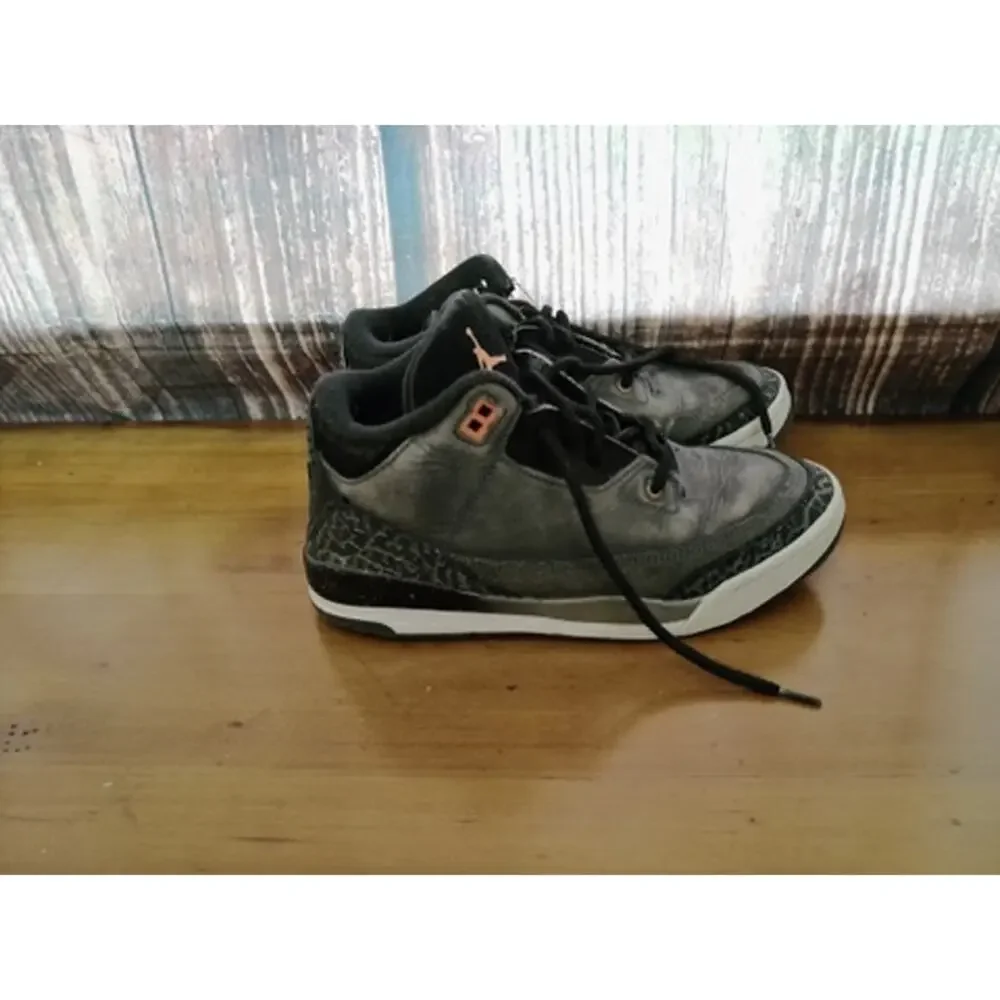 Jordan‎ Air Jordan 3 Retro Fear Pack Men's Sneakers Gray 3Y